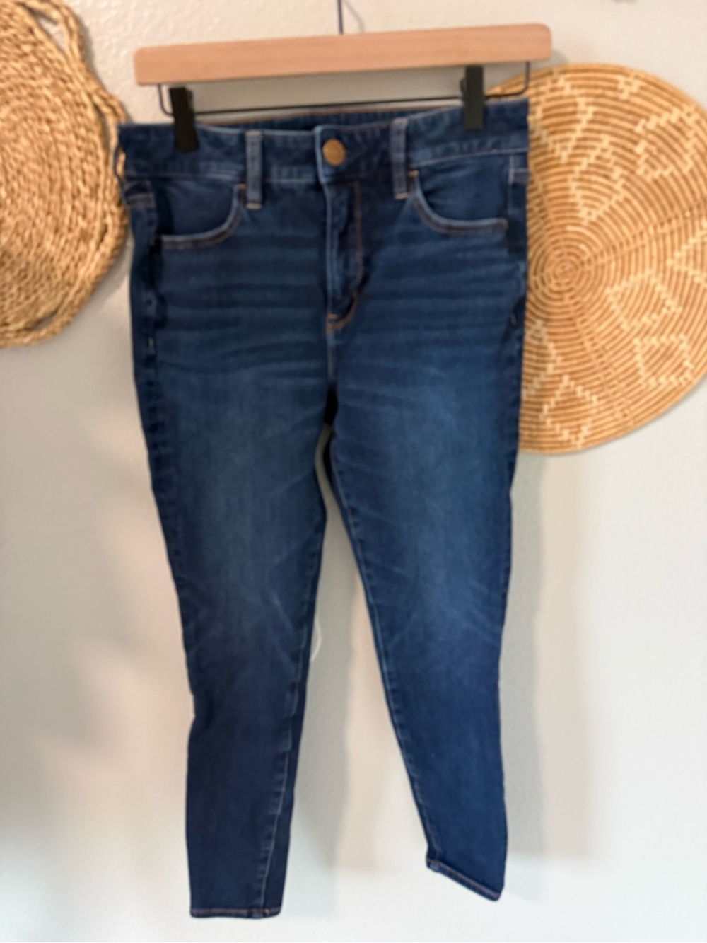 American Eagle Classic Mid-Rise Women's Dark Blue Jeans
